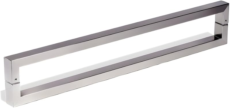 Manijas puerta acero inox níquel cepillado 81cm