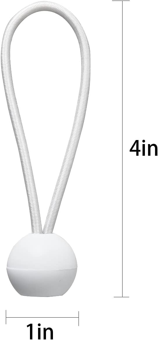 16 Correas elásticas lona 4pulg para toldo