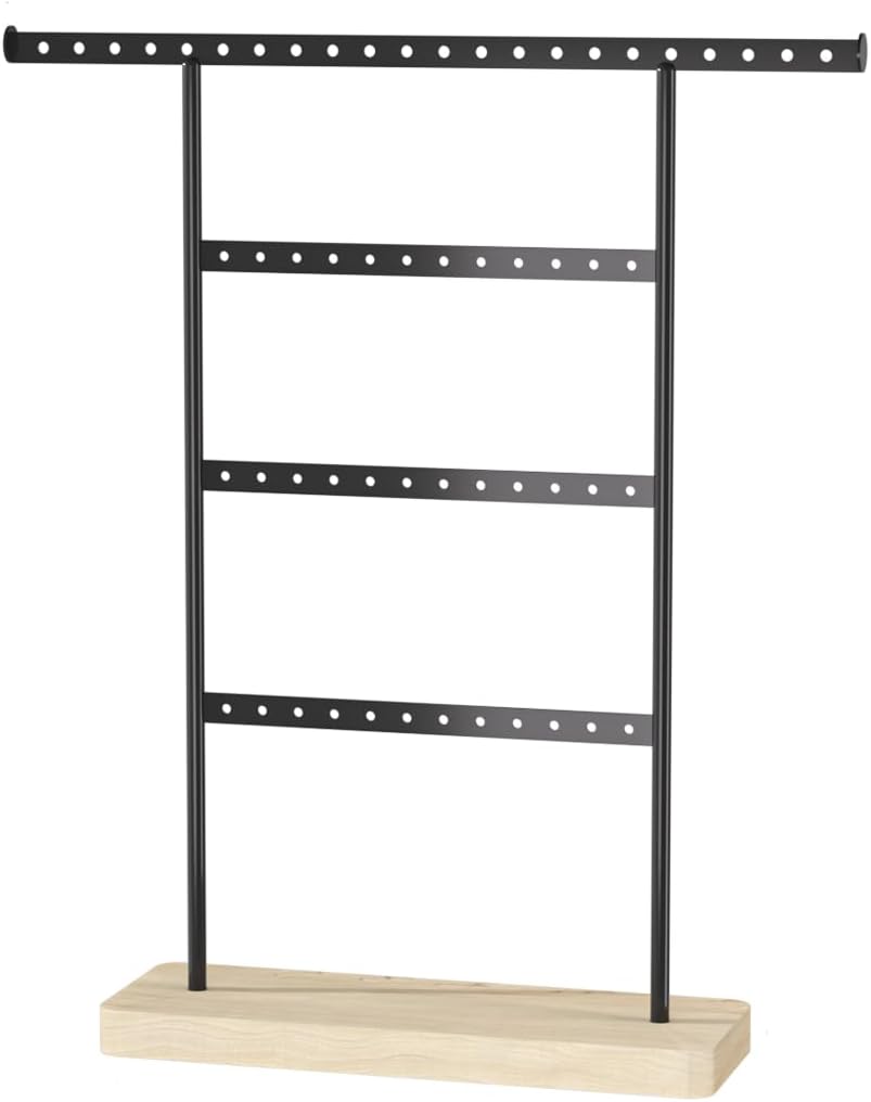 Soporte organiz. joyas 58 agujeros negro