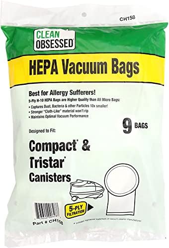 Bolsas HEPA para botes compactos y Tristar 9 pzas