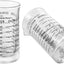 Vaso medidor vidrio 3oz doble escala ml cocina bar pack 2