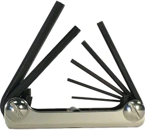 Juego 7 Pzas Llave Hexagonal Plegable 2-8mm