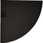 Estante esquinero mármol negro 9" para baño pared