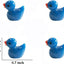 400 Mini Figuras Pato Resina Azul para Decoración