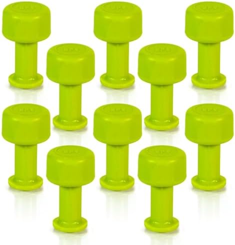Pestañas redondas granizo 0.315" sin pintura set 10