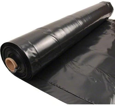 Lámina plástico negro 4mil 10x100pies resistente jardinería