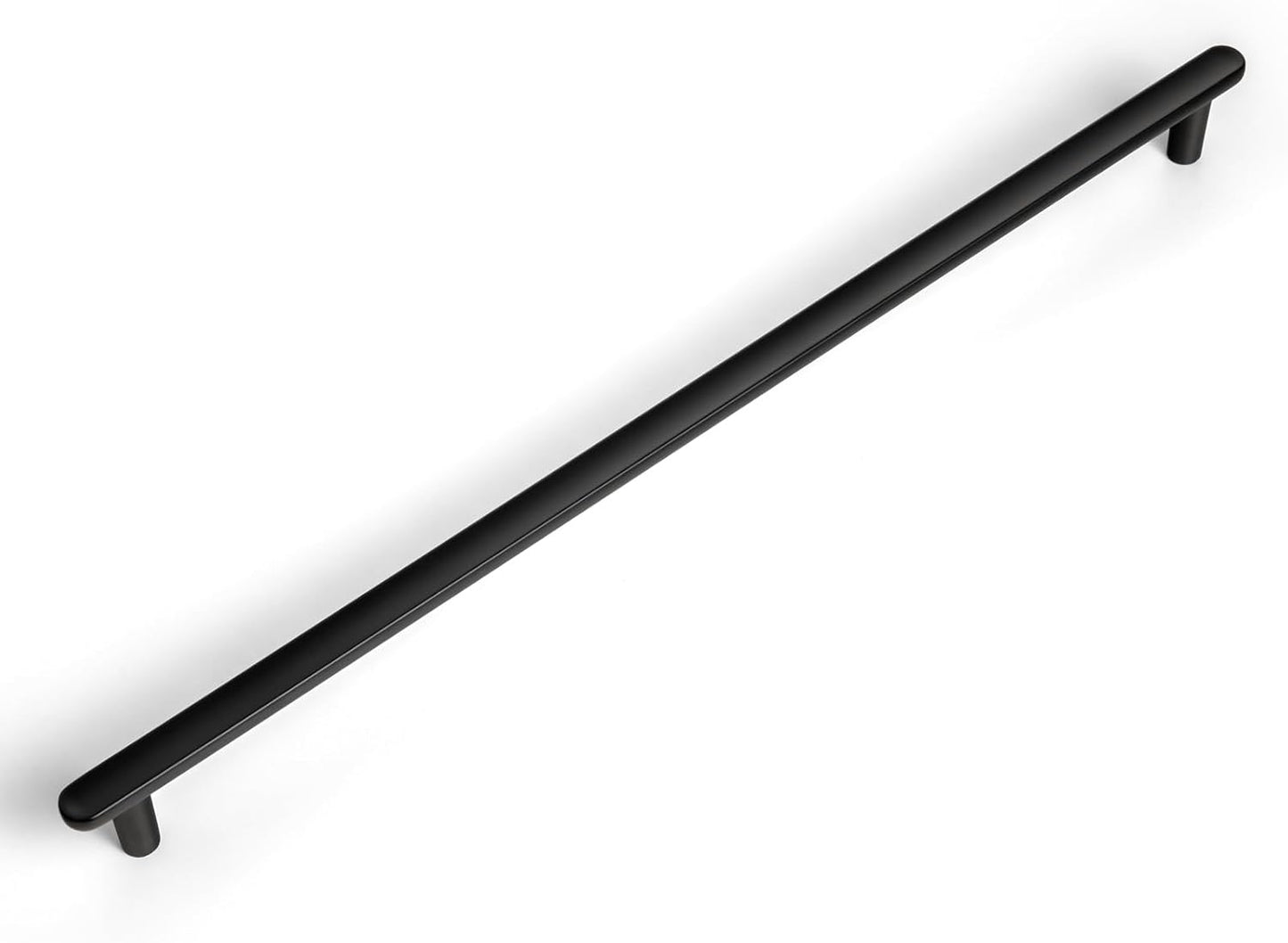 6 Tiradores Armario Curva Clásica 317mm Negro Mate