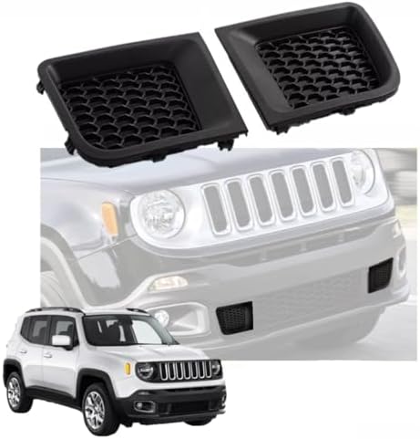 Inserto rejilla parachoques Jeep Renegade 15-18 negro