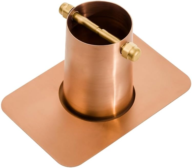 Adaptador canalón con perno latón para cadena de lluvia