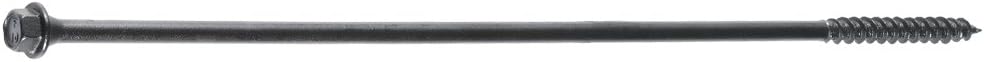 Tornillo madera resistente 10pulg 250uds color negro