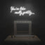Letrero LED neón para decoración pared hogar con cadena USB