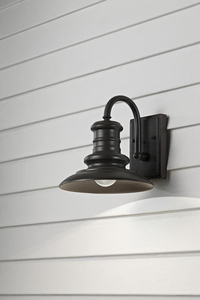 Farol pared bronce 1 luz 9x10pulg 100W