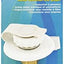 Entrada agua empotrado MPT 2-3/4 latón blanco