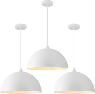 Lámpara colgante blancas gran tamaño isla cocina moderna
