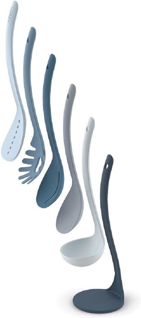 Set 5 Pzas Utensilios Cocina Apilables con Soporte Magnético