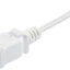 Cable extensión blanco 5ft 13A 125V NEMA 5-15P a 5-15R