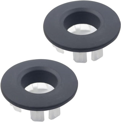 2 Tapa desbordamiento fregadero baño redonda negro