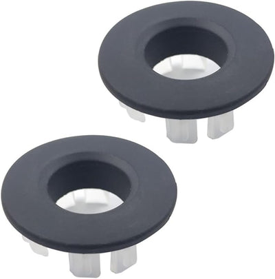 2 Tapa desbordamiento fregadero baño redonda negro