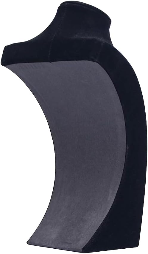 Soporte collares terciopelo negro 22.86cm