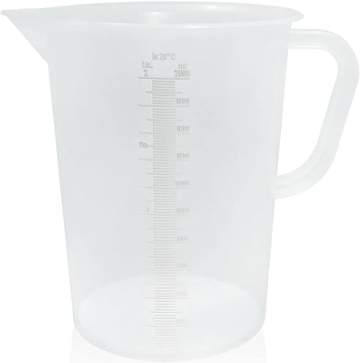 Jarra medición plástico 67.6oz 2L con mango boquilla