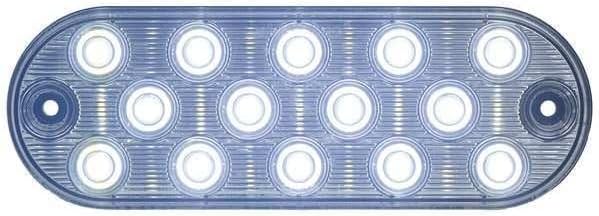 Luz respaldo LED ovalada ultrafina blanca