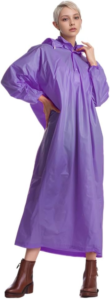 Poncho unisex adulto PVC impermeable reutiliz.