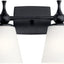 Lámpara tocador 2 luces 15pulg satinado negro