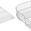 Estante inferior lavabo 14.7x18pulg acero inox con cesta alambre