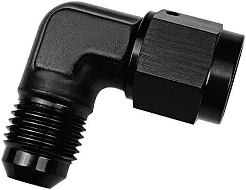 Unión codo 90 grados adaptador manguera combustible negro