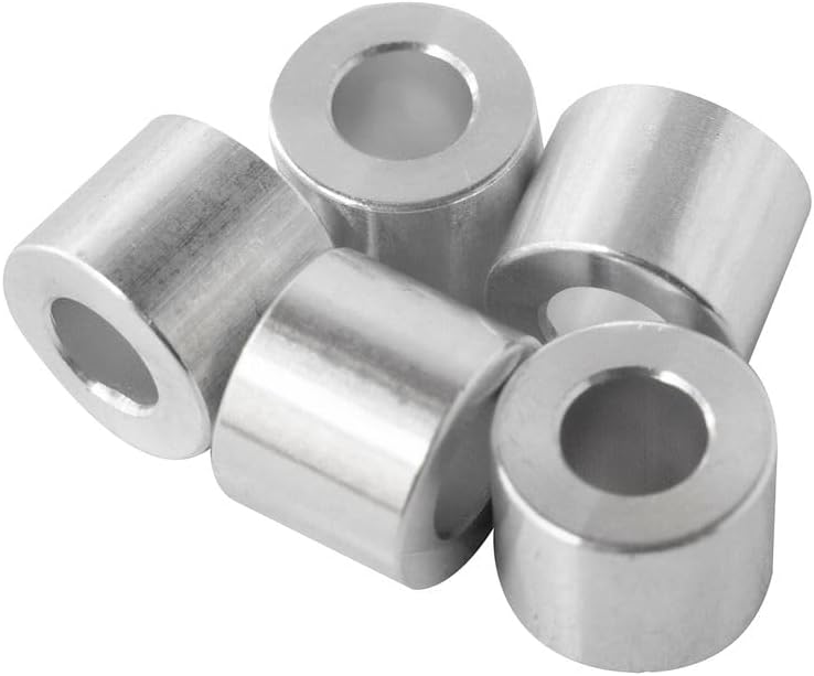 Espaciador aluminio 5/8x5/16 pulg redondo liso sin roscar
