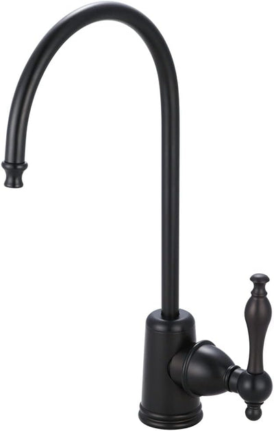 Grifo filtración agua una manija bronce aceitado