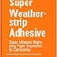 Adhesivo negro super para burletes 5oz