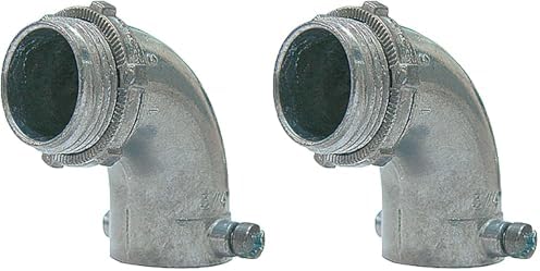Conector EMT 90° 1/2pulg pack 2