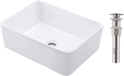 Desagüe baño con cesta colador 16x12pulg blanco