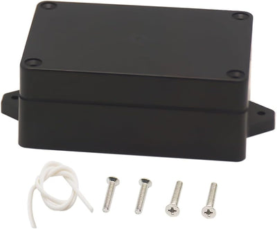 Caja conexión plástico ABS IP65 universal negro 3.94x2.68x1.57pulg