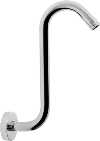 Brazo elevador ducha forma S 10pulg conexión 1/2 cromado