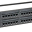 Panel conexiones universal 48 puertos 2RU Cat6 color negro
