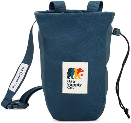 Bolsa tiza escalada roca con cremallera tela resistente