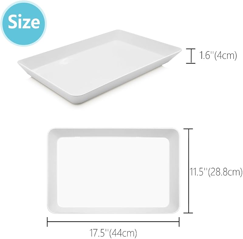 Bandeja Servir 17.5x11.5pulg 6 Pzas para Frutas Queso