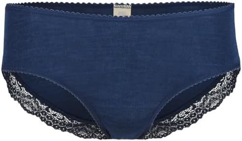 Bragas térmicas mujer seda lana merino con encaje