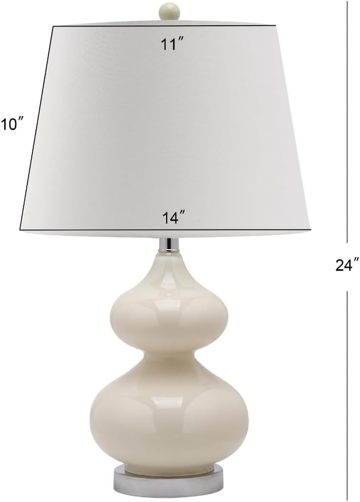 2 Lámparas Mesa 24pulg Eva Moderna Doble