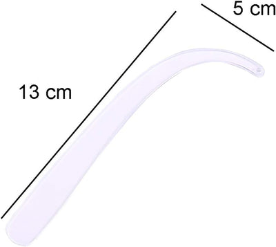5 Pzas Arete Acrílico Transparente Forma Doblada