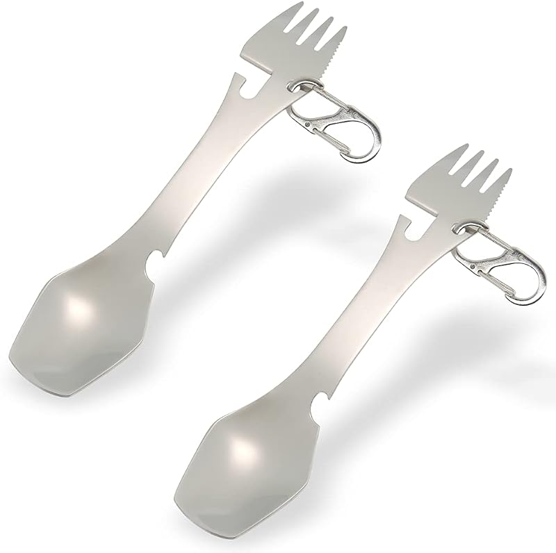 Multicubiertos 5en1 acero inox camping con abrelatas