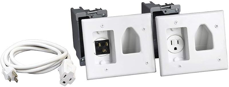 Kit alimentación empotrable 45-0023-WH gestión cables