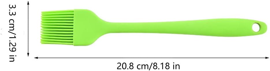 Cepillo silicona para barbacoa cocina hornear 3unid rojo