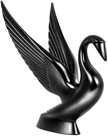 Adorno capó cisne recubrimiento negro mate