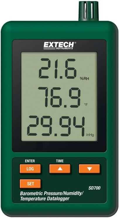 Registrador barométrico con pantalla LCD y grabación SD