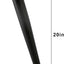 Patas oblicuas metal negro para mesa café 4 pzas 1800lbs