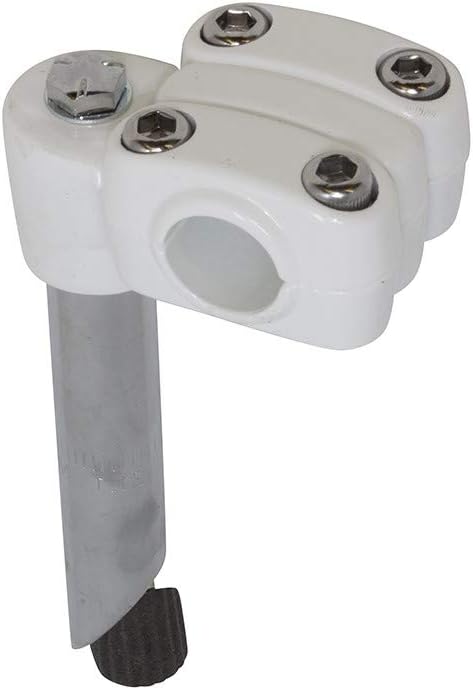 Tallo pluma BMX aleación 4 pernos varios tamaños colores blanco