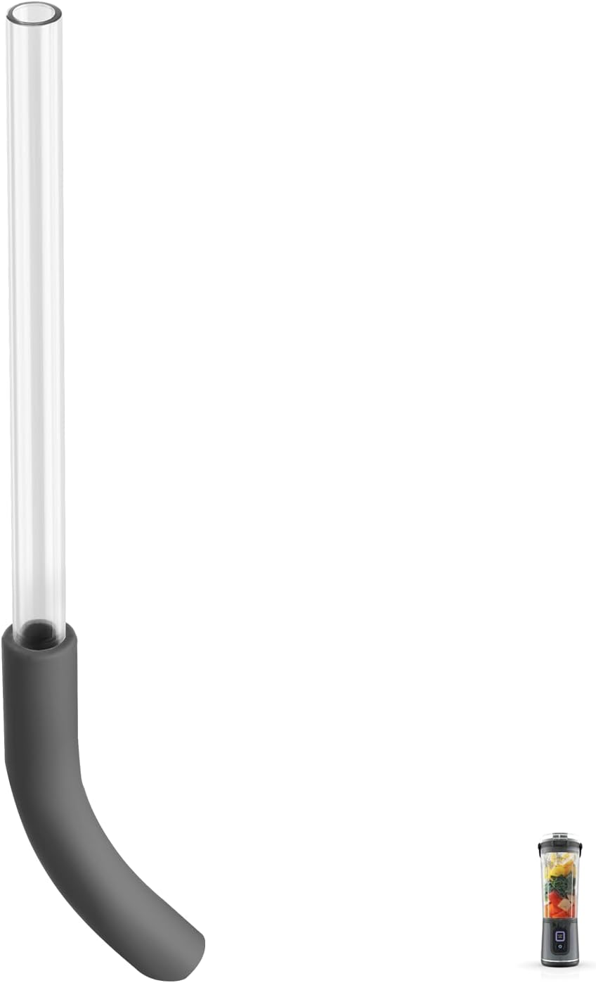 Paja comp para licuadora Blast PCTG base silicona alimenticia gris